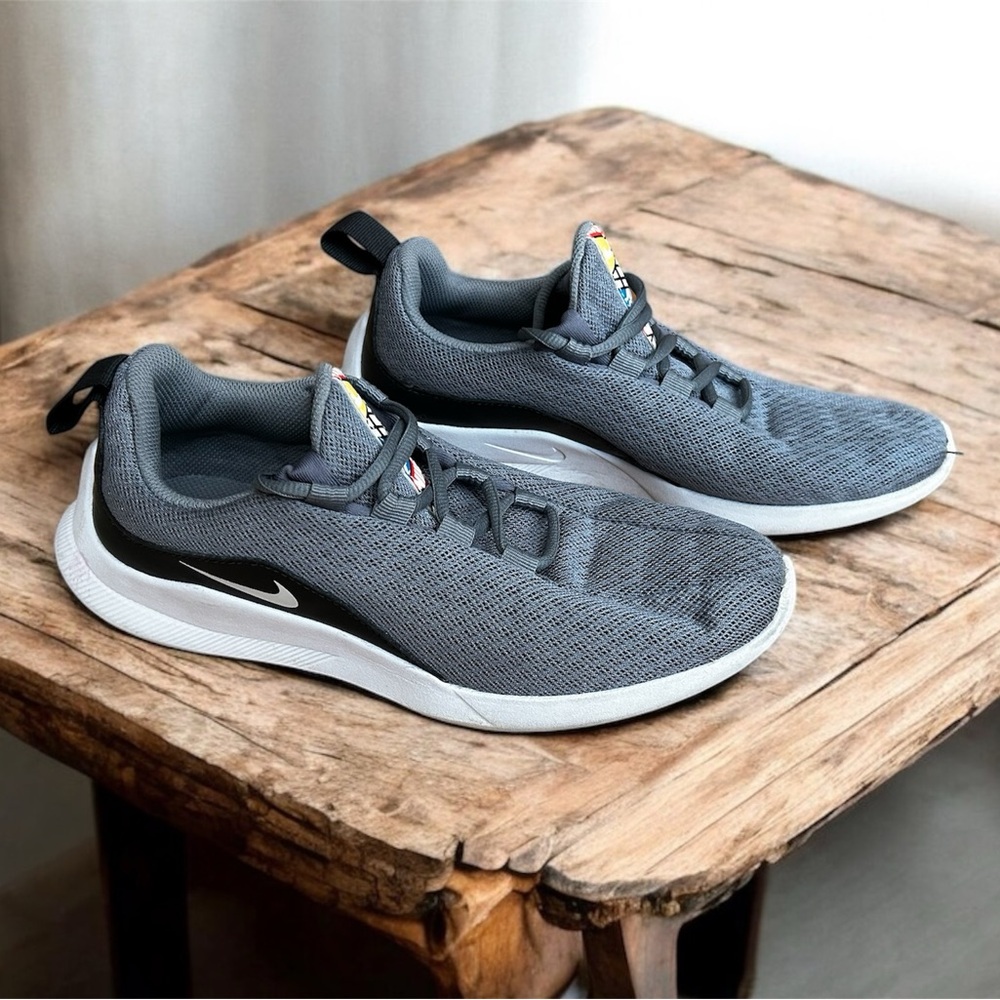 Gray nike Sneakers with Black Accents